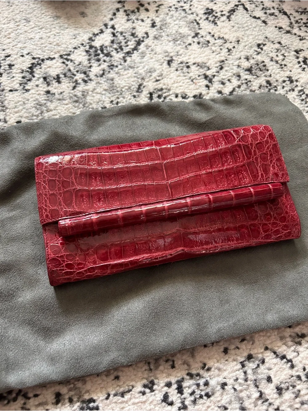 Nancy Gonzalez Crocodile Clutch